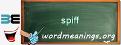 WordMeaning blackboard for spiff